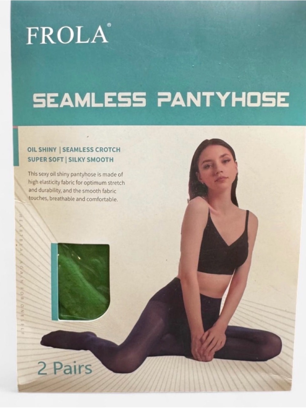 FROLA Women's Pantyhose - green